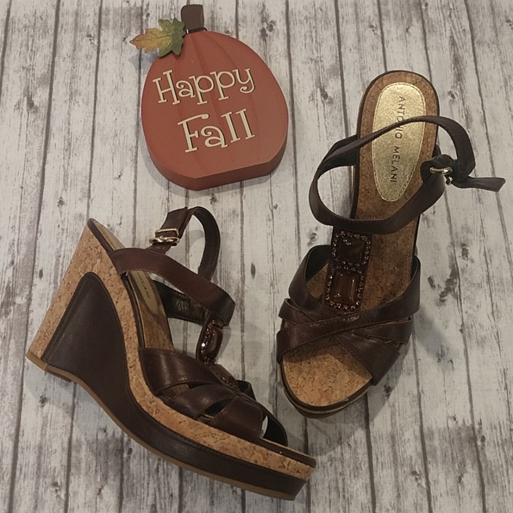 Antonio Melani Women's Brown Wedges